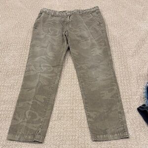 Current/Elliott Olive Camouflage Chinos